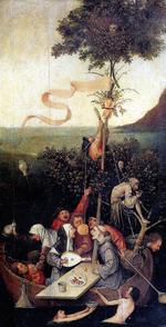 欧洲12-19世纪油画二_BOSCH, Hieronymus - The Ship of Fools